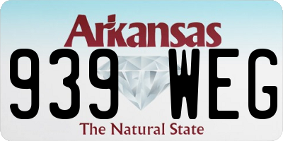 AR license plate 939WEG