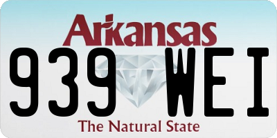 AR license plate 939WEI