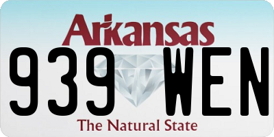 AR license plate 939WEN