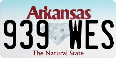 AR license plate 939WES