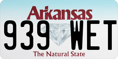 AR license plate 939WET