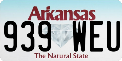 AR license plate 939WEU
