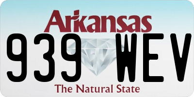 AR license plate 939WEV