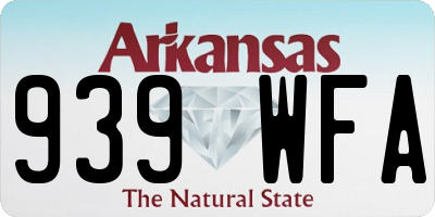AR license plate 939WFA