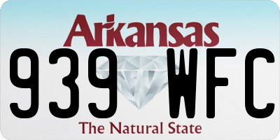 AR license plate 939WFC