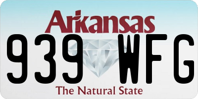AR license plate 939WFG