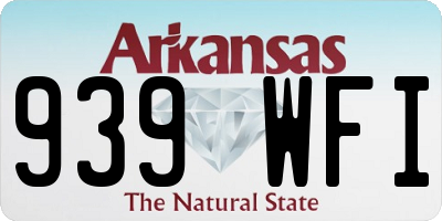 AR license plate 939WFI