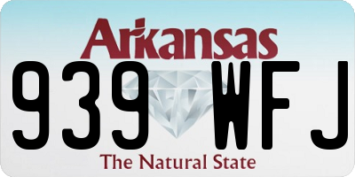 AR license plate 939WFJ