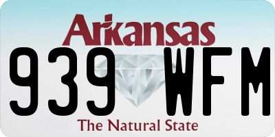 AR license plate 939WFM