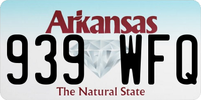 AR license plate 939WFQ