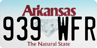 AR license plate 939WFR