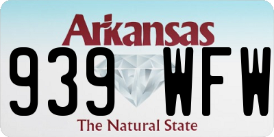 AR license plate 939WFW