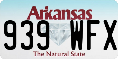 AR license plate 939WFX