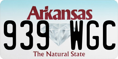 AR license plate 939WGC