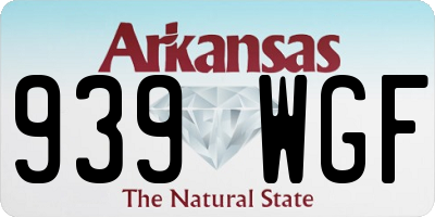AR license plate 939WGF