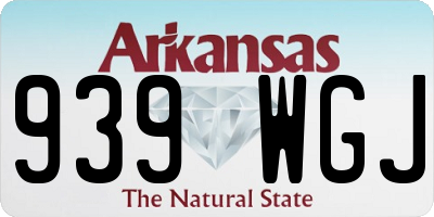 AR license plate 939WGJ