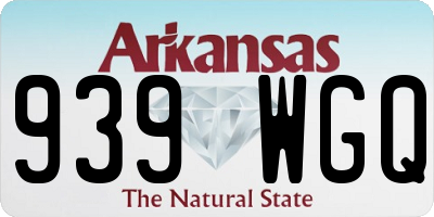 AR license plate 939WGQ