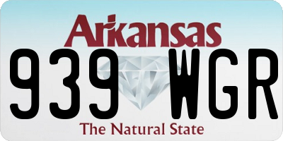 AR license plate 939WGR