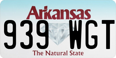 AR license plate 939WGT