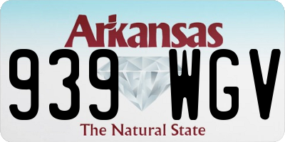 AR license plate 939WGV