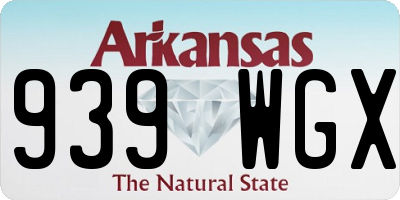 AR license plate 939WGX