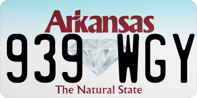 AR license plate 939WGY