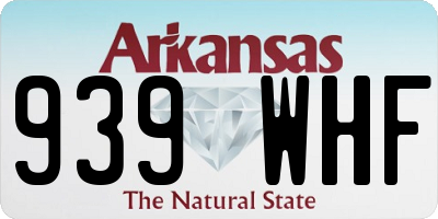 AR license plate 939WHF