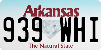 AR license plate 939WHI
