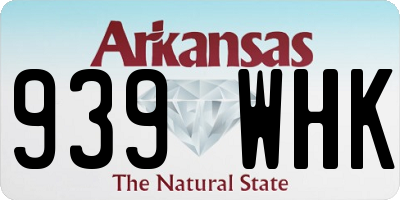 AR license plate 939WHK