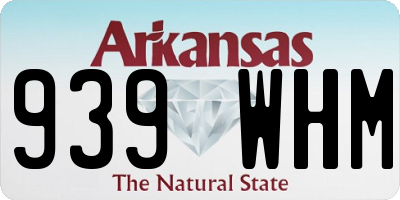 AR license plate 939WHM