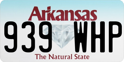 AR license plate 939WHP