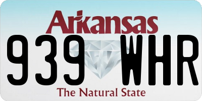 AR license plate 939WHR