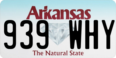 AR license plate 939WHY