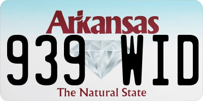 AR license plate 939WID