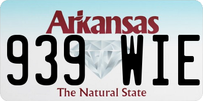 AR license plate 939WIE