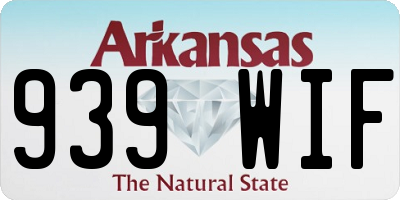 AR license plate 939WIF