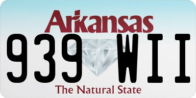 AR license plate 939WII