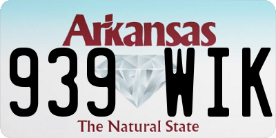 AR license plate 939WIK