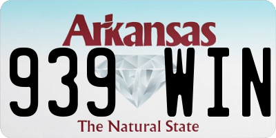 AR license plate 939WIN