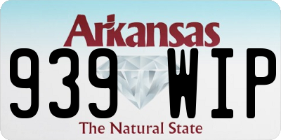 AR license plate 939WIP