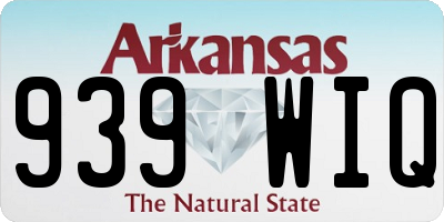 AR license plate 939WIQ