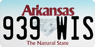 AR license plate 939WIS