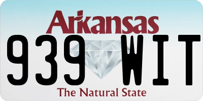 AR license plate 939WIT