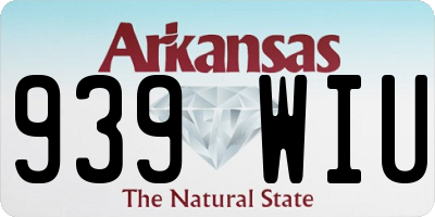 AR license plate 939WIU
