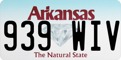 AR license plate 939WIV