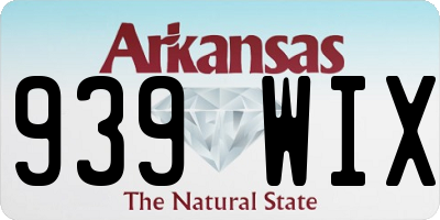 AR license plate 939WIX