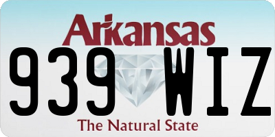 AR license plate 939WIZ