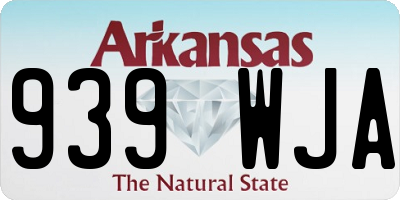 AR license plate 939WJA