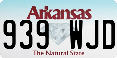 AR license plate 939WJD