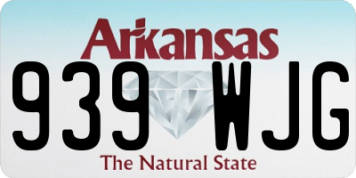 AR license plate 939WJG